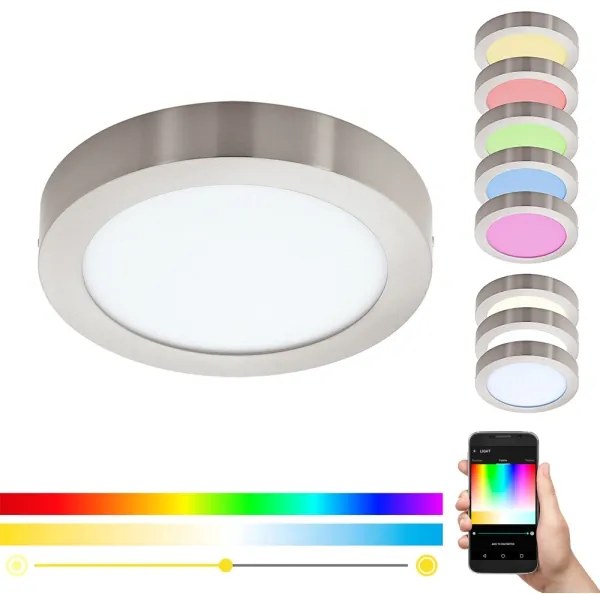 Eglo 96678 - Lampă de tavan LED RGBW dimmabilă FUEVA-C LED/21W/230V BT