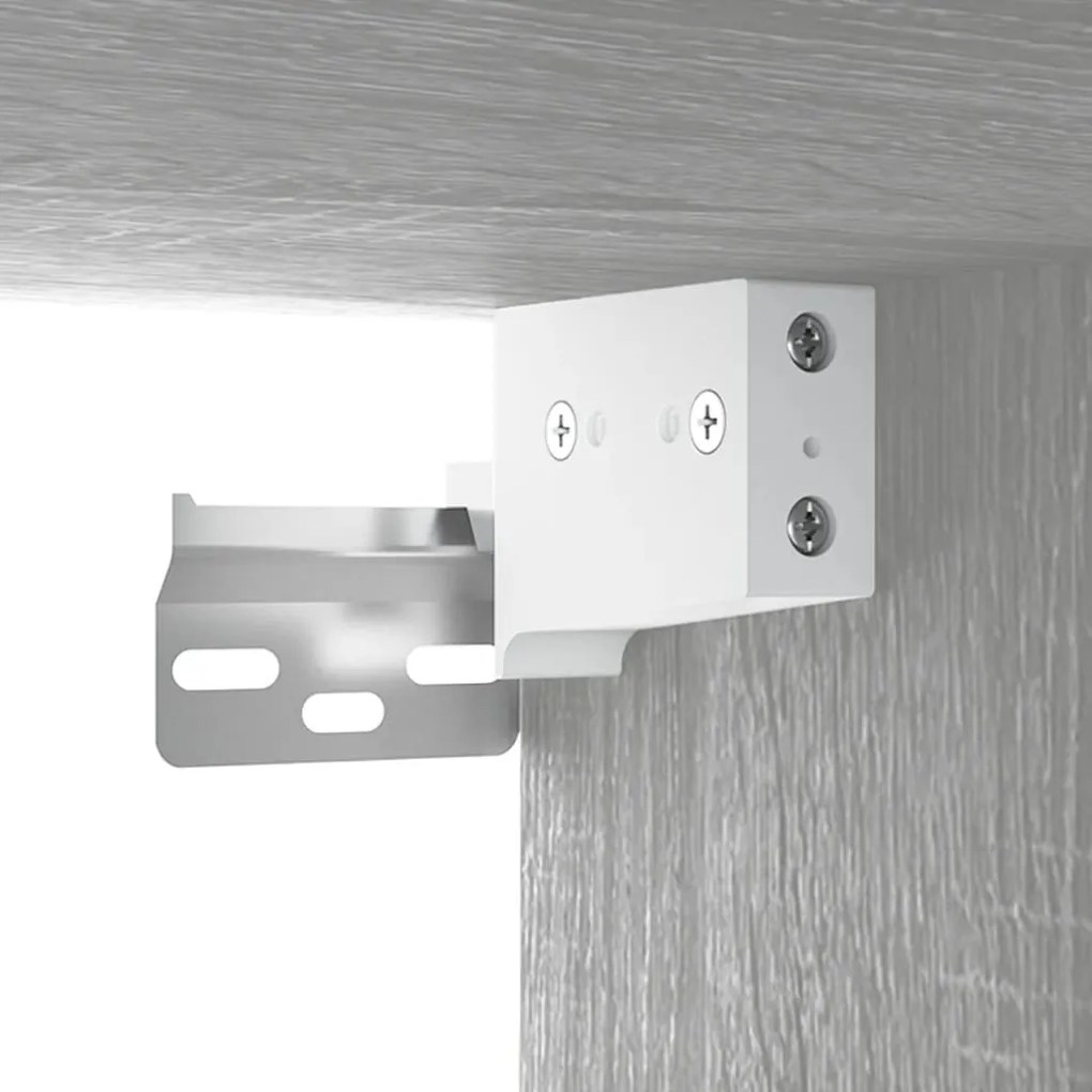 Dulap de perete suspendat, gri sonoma, 69,5x34x90 cm 1, sonoma gri