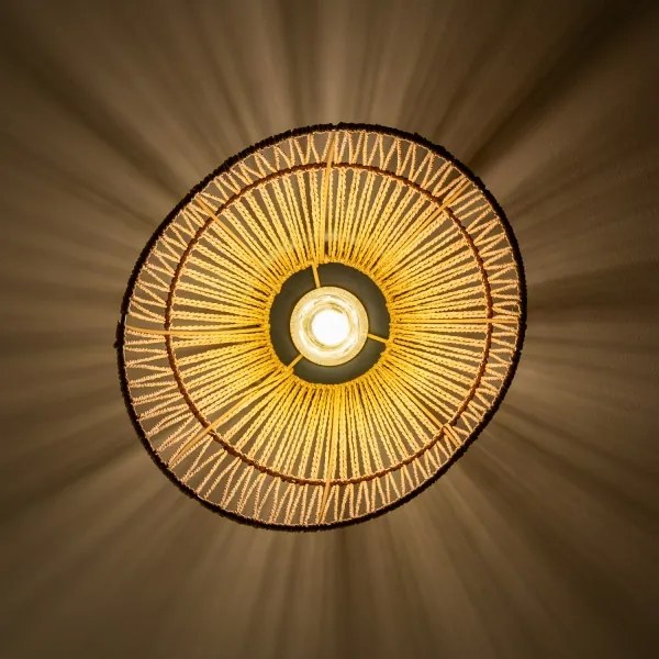 Brilagi - Lustra aplicată LED CERIA BOHO, 1xE27/40W/230V, Ø 30 cm, maro