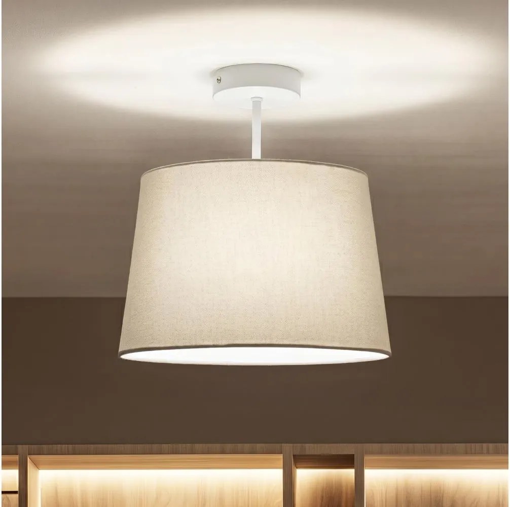 Brilagi - Lustră aplicată LED CERIA 1xE27/60W/230V Ø 30 cm alb/gri