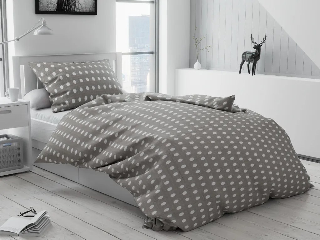 Lenjerie de pat creponata Culoare Gri, Kimiko Dimensiune lenjerie de pat: 70 x 90 cm | 140 x 220 cm