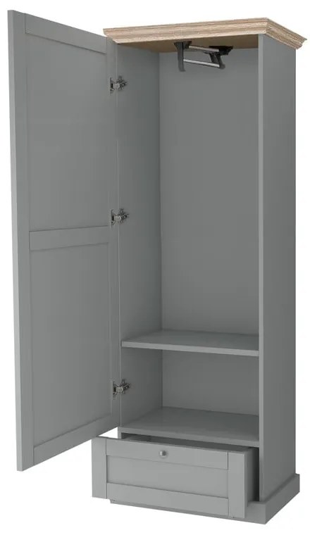 Șifonier gri 60x180 cm Binz – Støraa