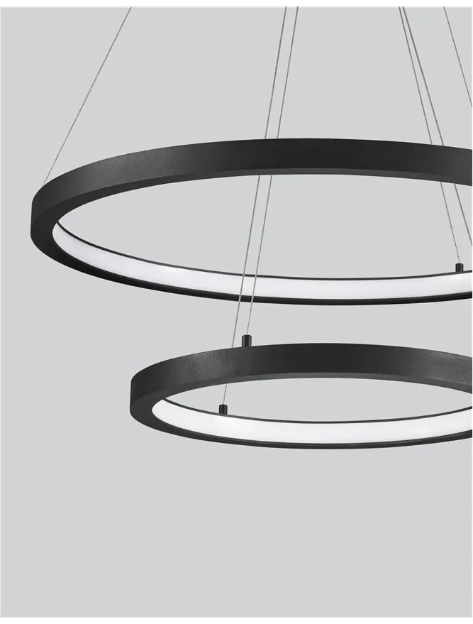 Lustra LED design modern circular EMPATIA II negru NVL-9172660