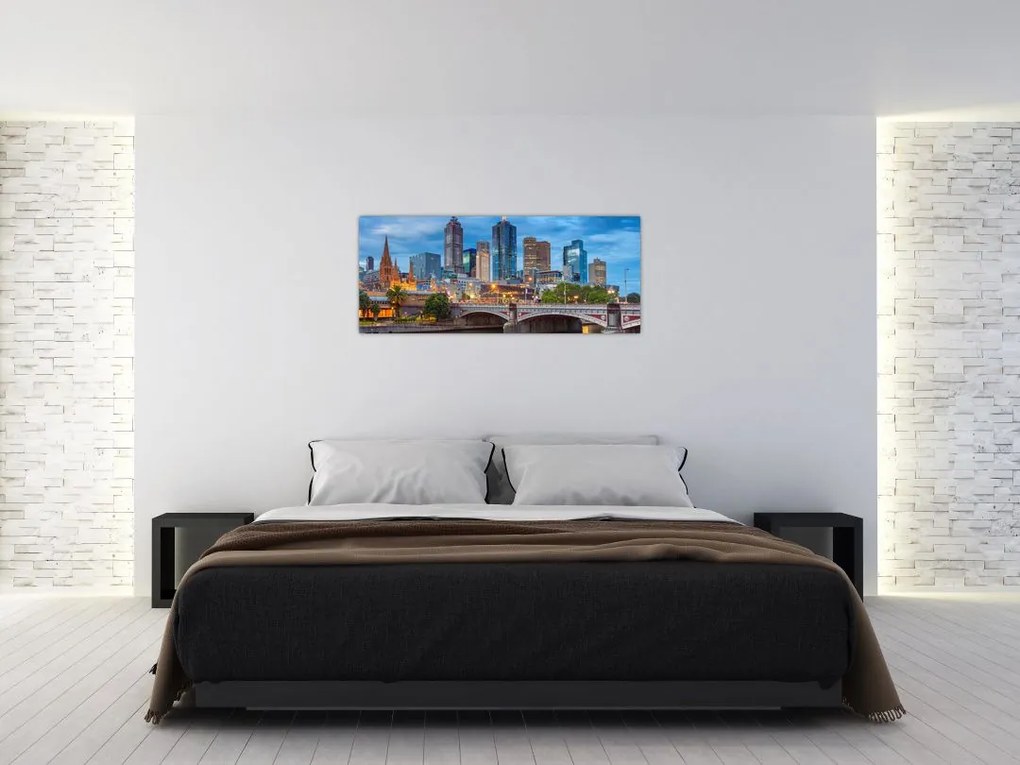 Tablou cu orașul Melbourne (120x50 cm)