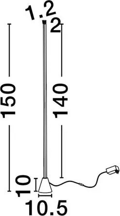 Lampa LED de podea stil minimalist LITEE alb