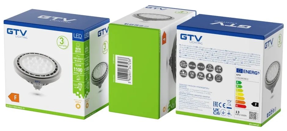 Bec LED GU10, 12,5 W – GTV