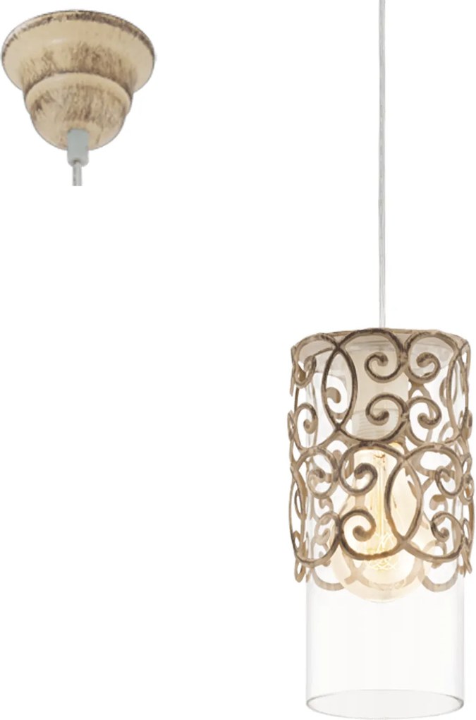 Pendul Eglo CARDIGAN Ø120mm, patină maro