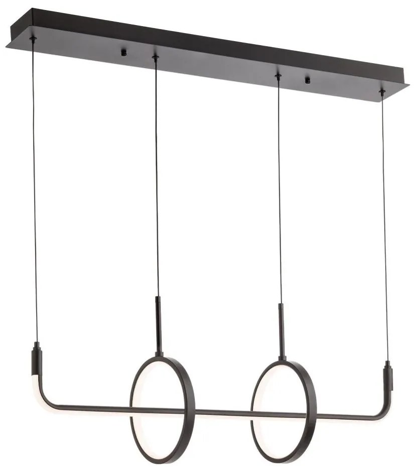 Redo 01-2705 - Lustru pe cablu OLIMP LED/40W/230V 3000/4000/6500K, negru