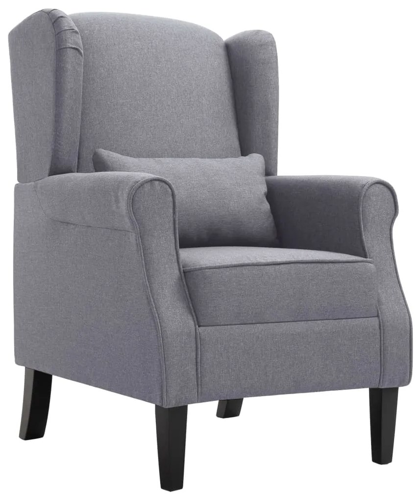 vidaXL Fotoliu, gri închis, material textil