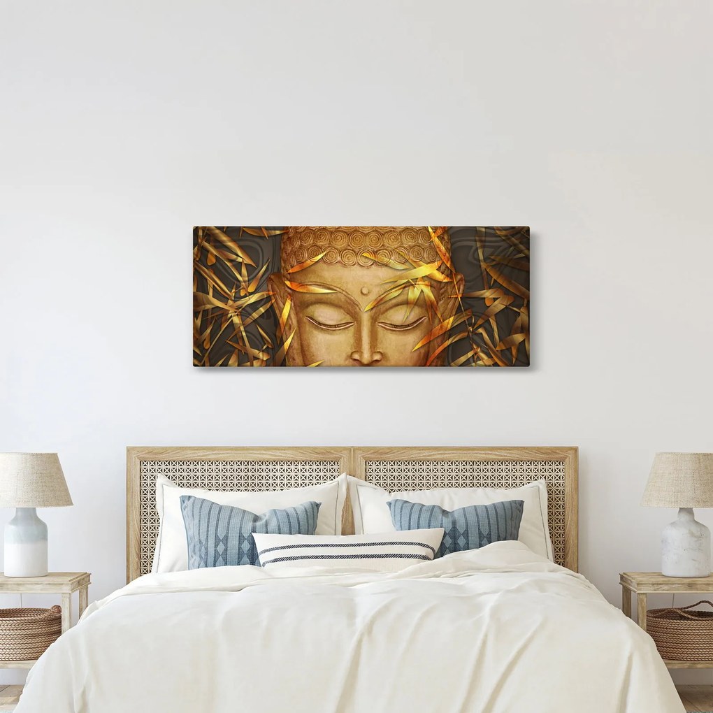 Tablou - Buddha de aur (120x50 cm)
