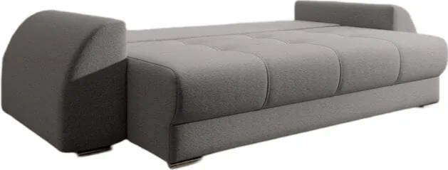 Canapea extensibilă dumonde cu ladă de depozitare si sezut confortabil din spuma high-density, Verona New Grey 260x100 cm