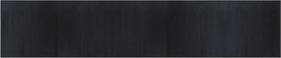 vidaXL Covor dreptunghiular, negru, 100x1000 cm, bambus