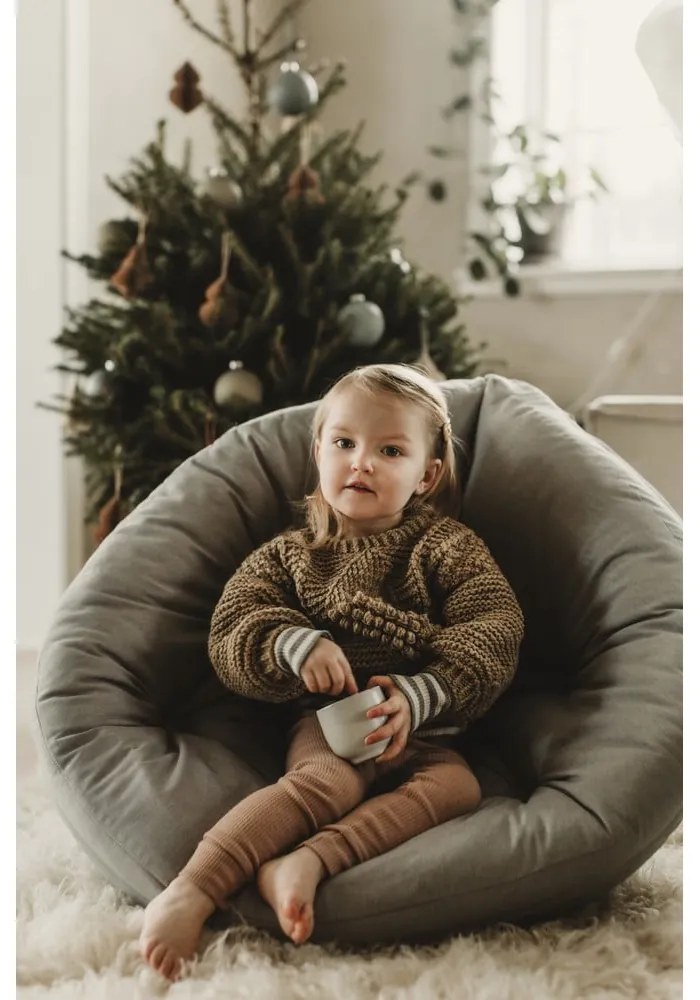 Fotoliu de relaxare pentru copii gri închis Mini Nido - Karup Design