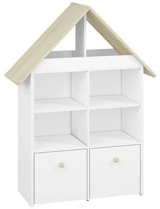 Elmo 13 Biblioteca Domek White/Beech Fiord