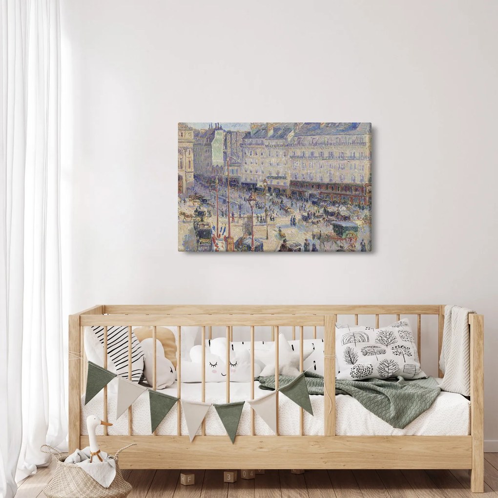 Tablou - Camille Pissarro, The Place du Havre, reproducere (90x60 cm)