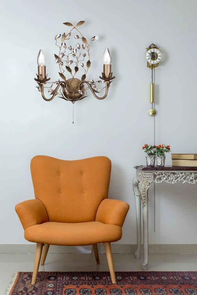 Aplica perete decorativa stil clasic Almandite 2492-2BR SRT