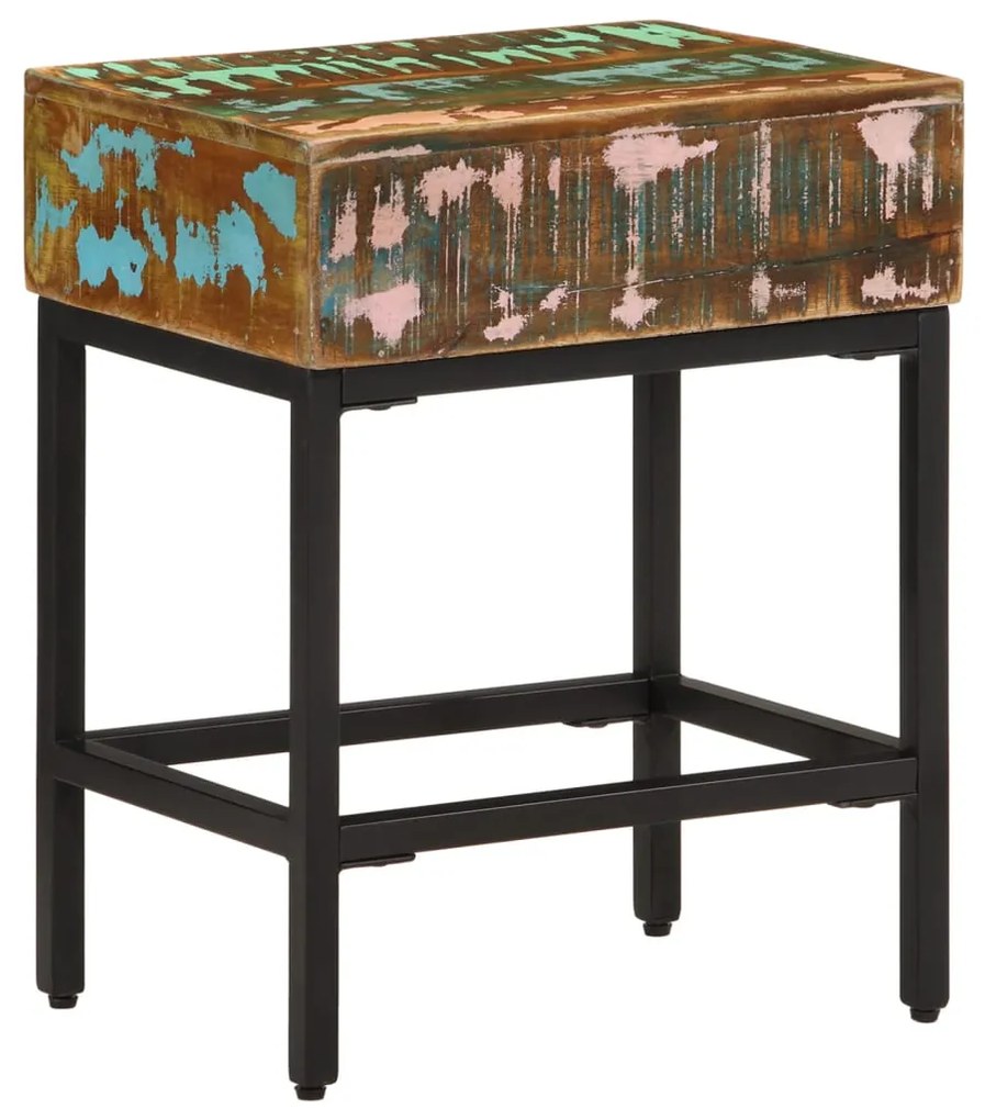 338473 vidaXL Masă laterală, 40x30x51 cm, lemn masiv reciclat