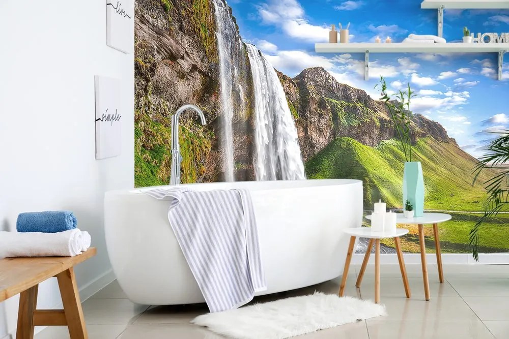 Fototapet autoadeziv cascada Seljalandsfoss