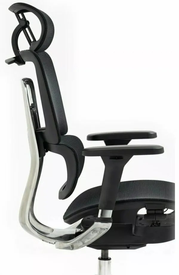 Scaun de birou Winner Lux negru/crom
