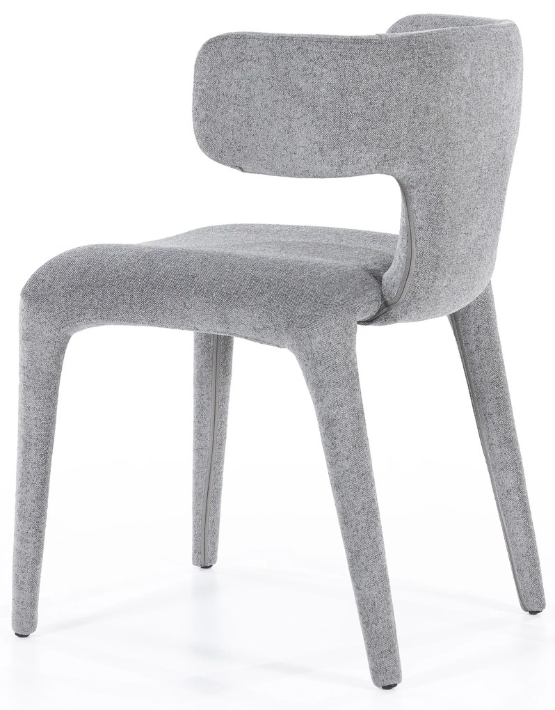 Scaun Dave din Tesatura, metal si lemn antracit