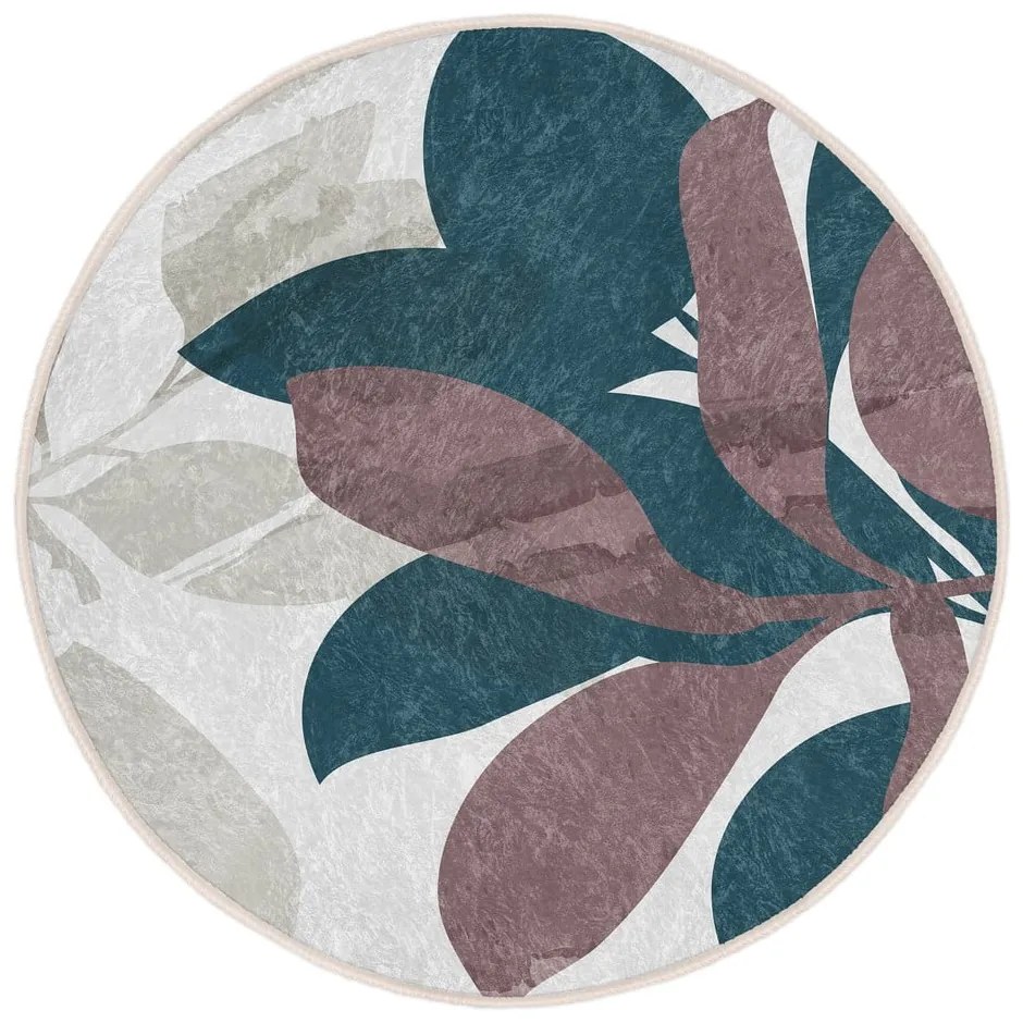 Covor rotund lavabil adecvat și pentru aspiratoare robot ø 100 cm Comfort – Mila Home