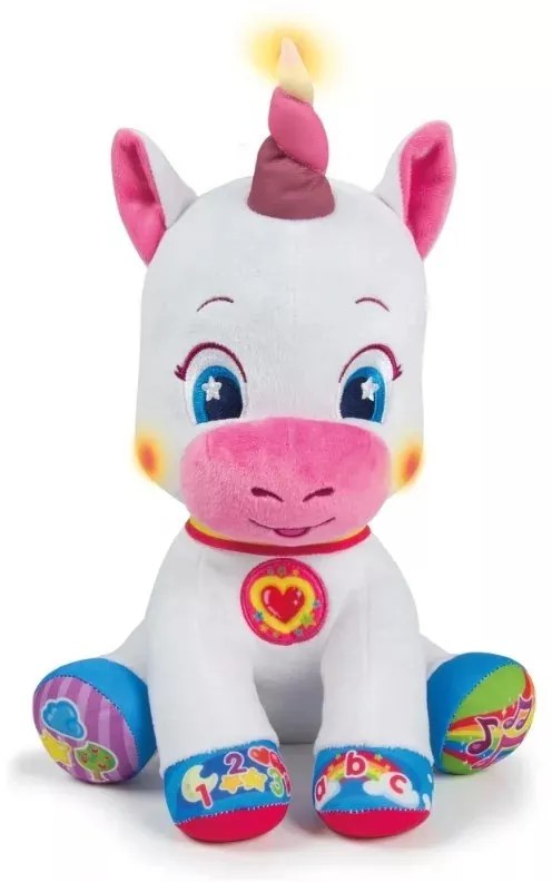 Unicorn Silverbelle jucărie de pluș interactivă Clementoni