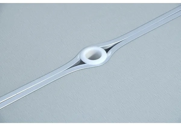 Masă camping pliabilă cu scaune, alb/crom