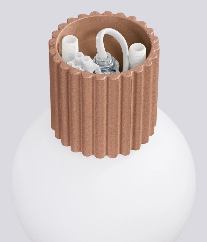 Aplică de perete maro deschis ø 12 cm Orbital – Sollux