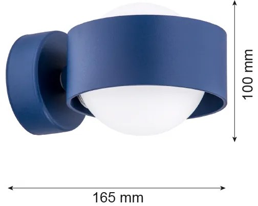 Aplică MASSIMO PLUS 1xG9/6W/230V albastră Argon 8061