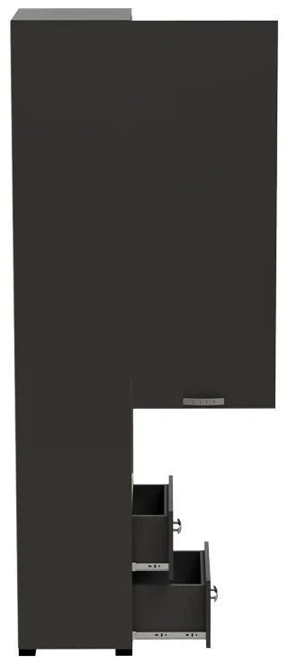 Dulap soldat Toscana Pako World Antracit 50x42x222.5 cm