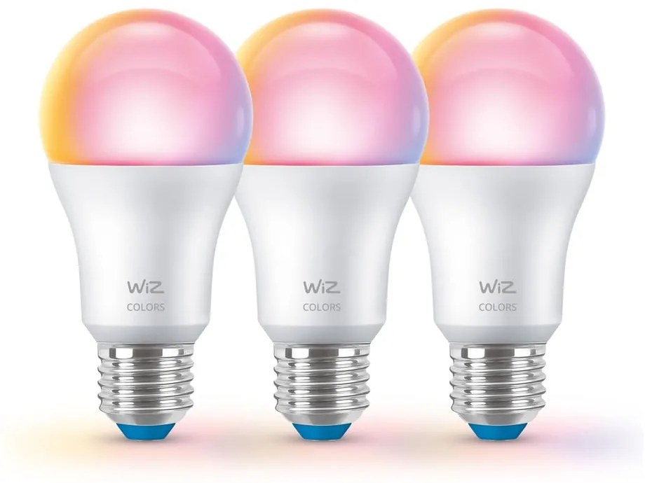 Becuri smart LED E27, 3 buc. 9 W – WiZ