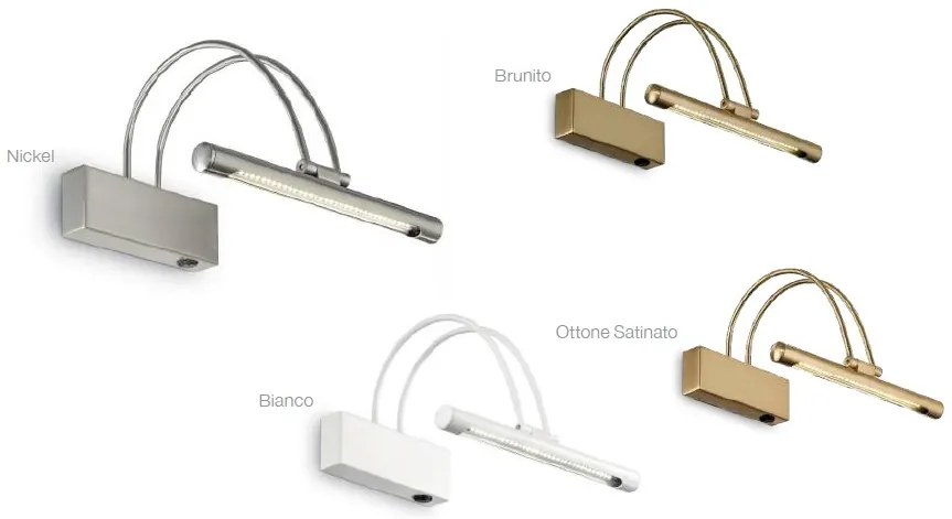 Aplica LED oglinda, tablou BOW AP D76 OTTONE