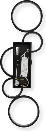 BRILAGI - Plafonieră LED reglabilă RINGO LED/34W/230V negru + telecomandă