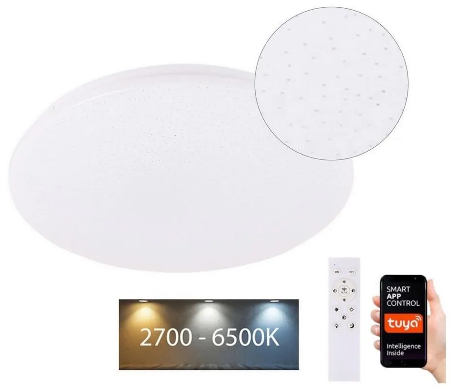 Plafonieră LED dimabilă Brilagi SMART STARS LED/24W/230V Wi-Fi Tuya + telecomandă