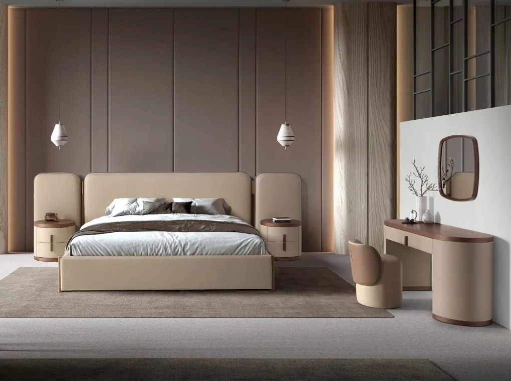 Taburete modern LUX piele sintetica Mink si Maro