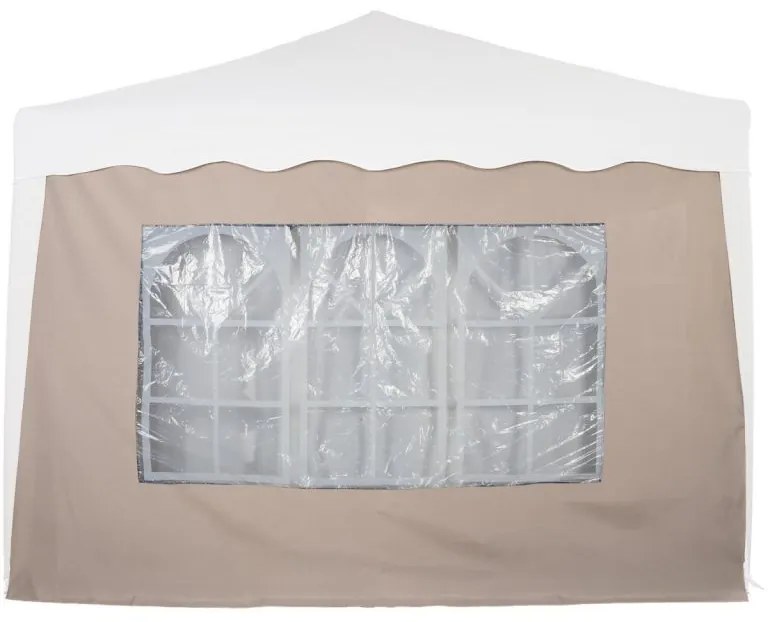 Perete lateral de schimb pentru cort cu fereastră - bej