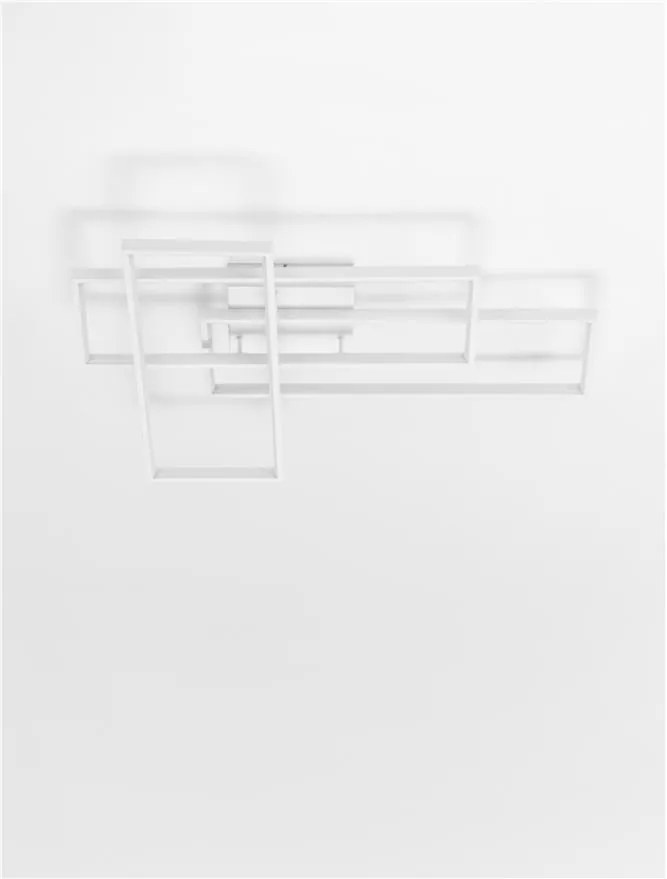 Aplica de perete sau tavan design geometric Alis alb