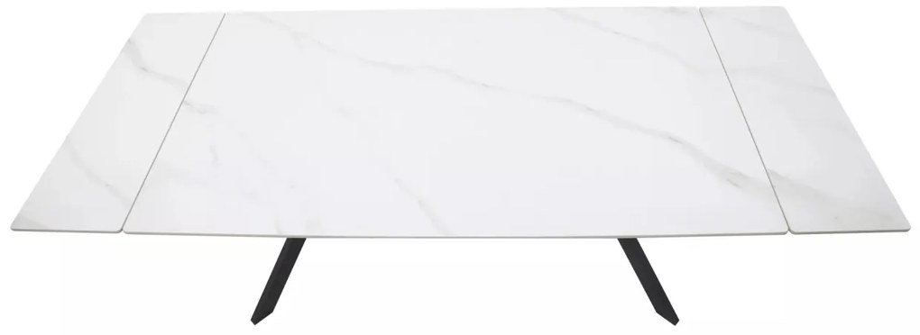 Masa extensibila Imperia alb/negru L160-220xl90