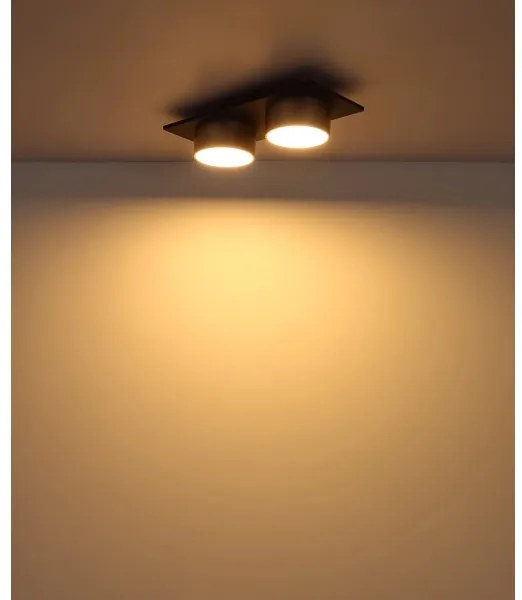 Globo 56964-2 - Plafonieră RAYMOND LED, 24W, 230V, 3000K, 46x20 cm, alamă