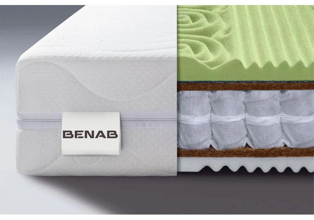 Saltea fermă/mediu-fermă cu arcuri reversibilă 120x200 cm Visco Sleep – BENAB