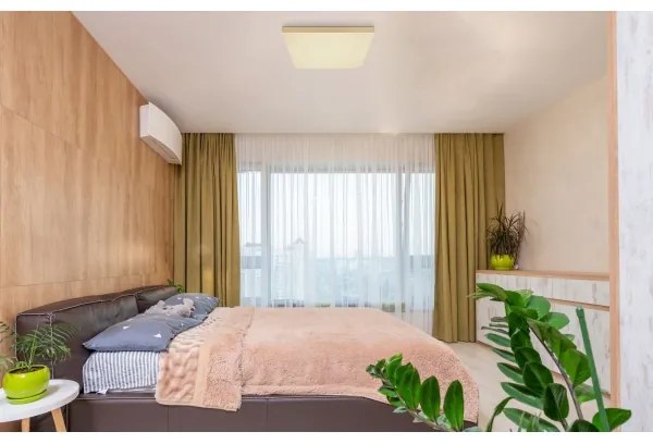 Plafonieră LED dimabilă DORO LED/24W/230V auriu Globo 41594D2M + telecomandă