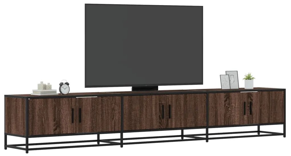vidaXL Comodă TV, stejar maro, 240x35x41 cm, lemn prelucrat