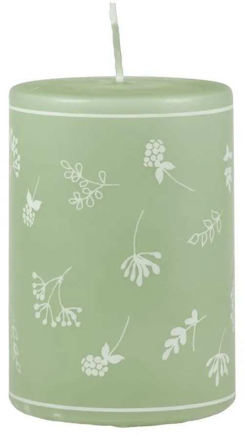 Lumânare Unipar Fleur, durată ardere 48 h, verde