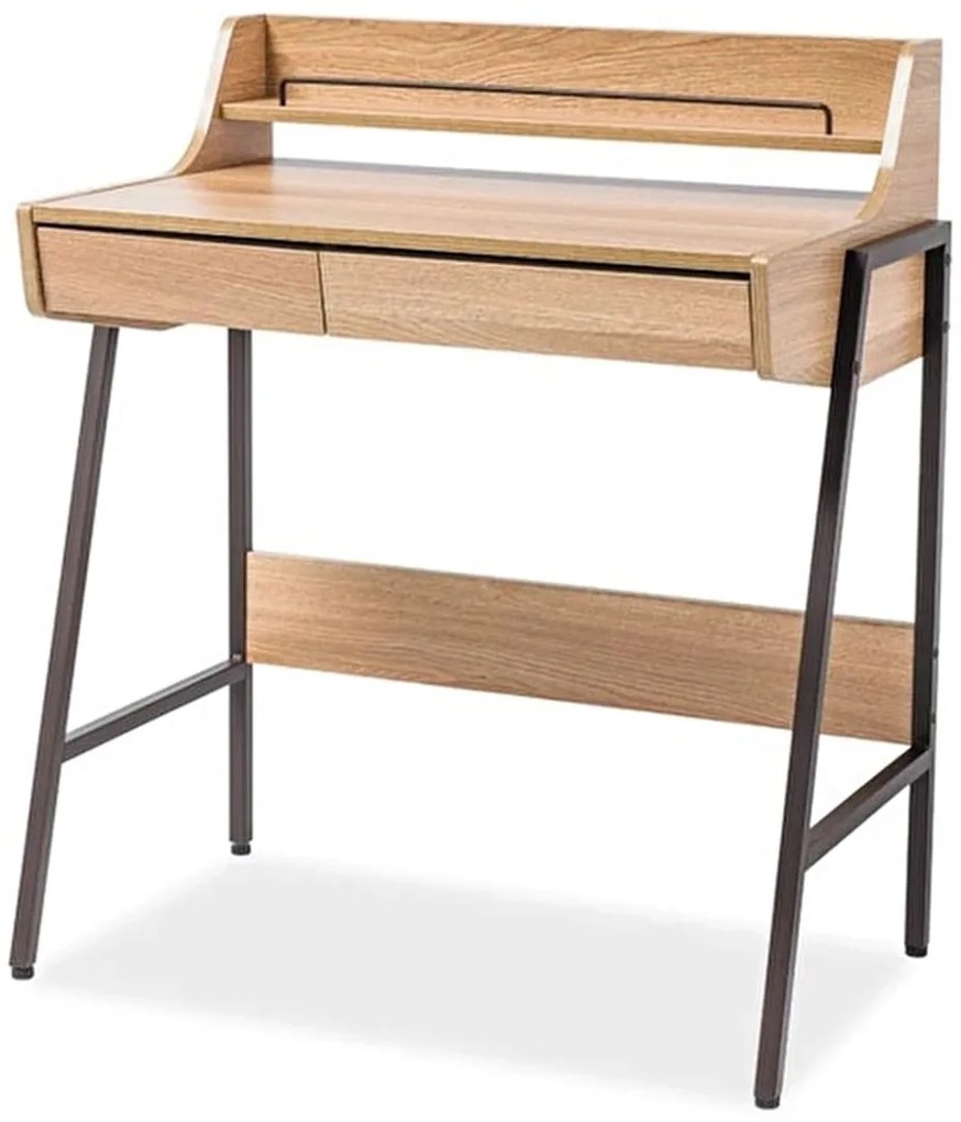 Birou MDF/stejar B-168 maro inchis