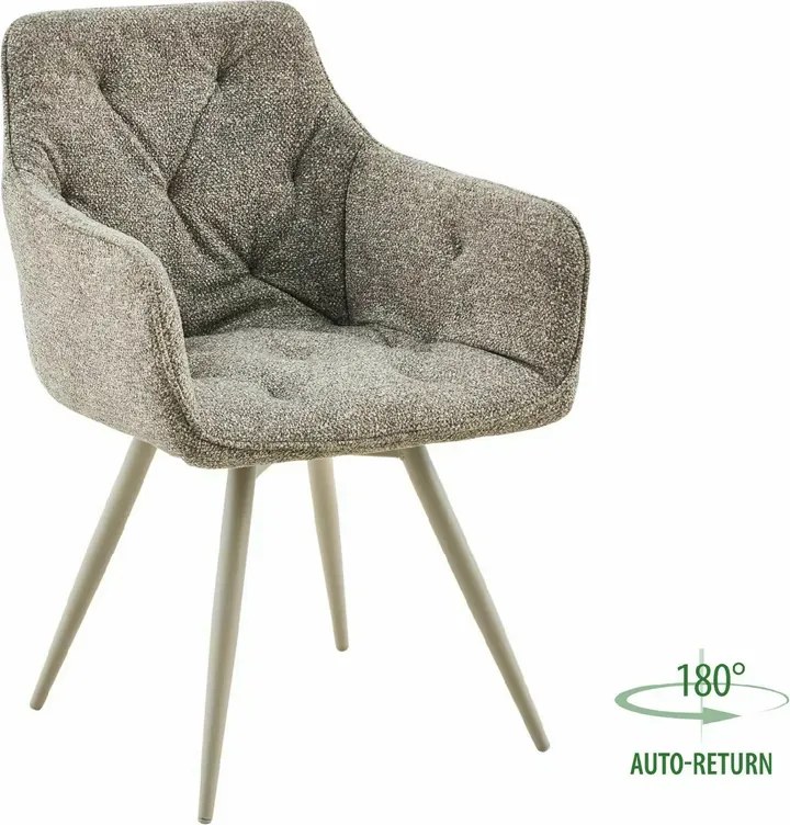 Scaun rotativ de dining MORIX, bej inchis/casmir