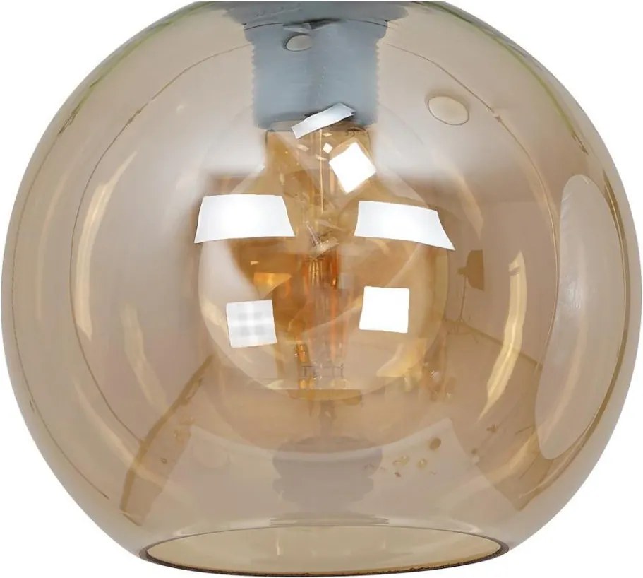 Sticlă de schimb universală SOFIA pentru E27, Ø 20 cm, bej fumat