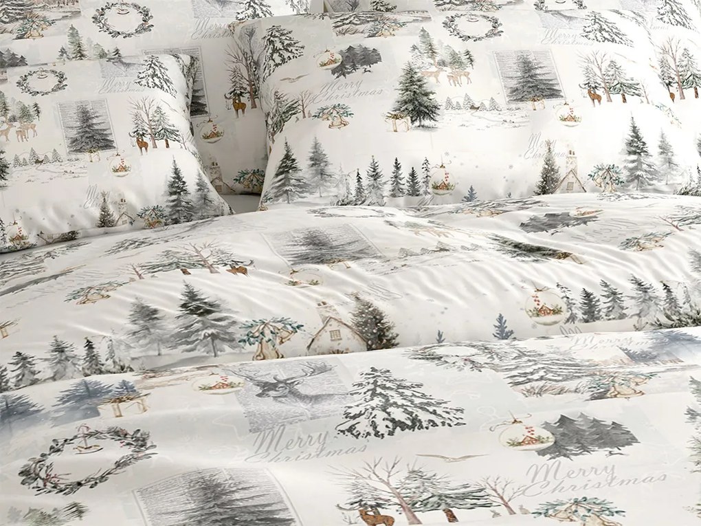 Lenjerie de pat din bumbac WINTER WHISPER colorata Dimensiune lenjerie de pat: 70 x 90 cm | 140 x 200 cm
