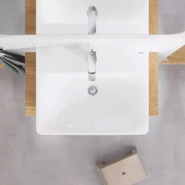 Baterie lavoar monocomanda Grohe Cubeo M cu ventil Pop-Up crom lucios