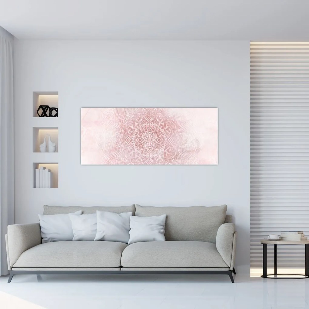 Tablou - Mandala roz (120x50 cm)