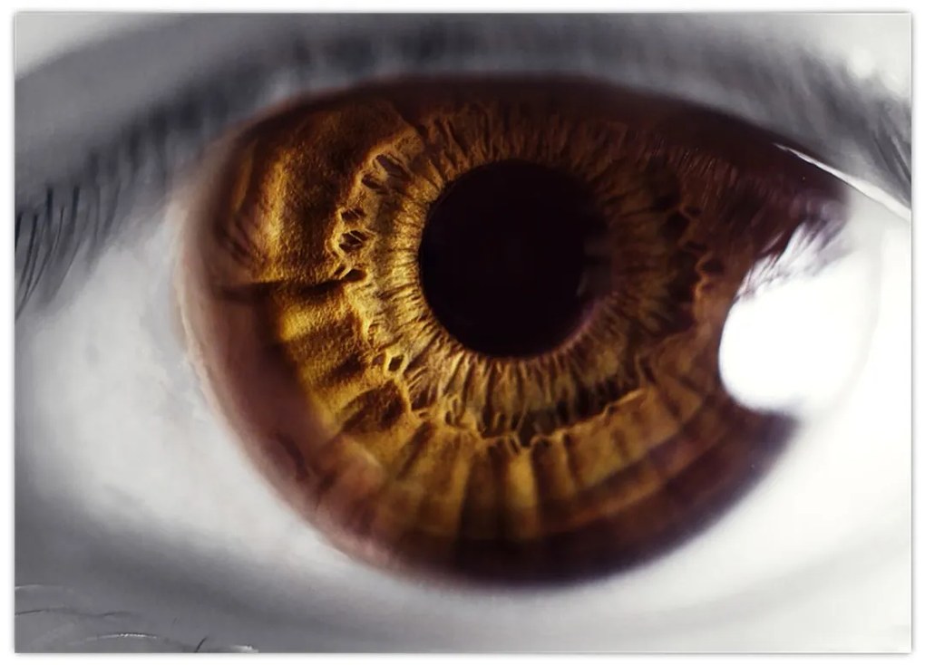 Tablou pe sticlă - Ochi (70x50 cm)